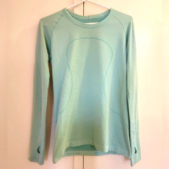 Teal Lululemon long sleeve shirt - Picture 1 of 3